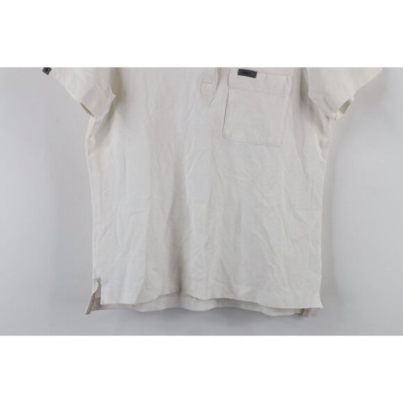 Figs Tailored Scrubs Womens Medium Distressed Short Sleeve Nurse Desk Polo Shirt - Picture 3 of 15